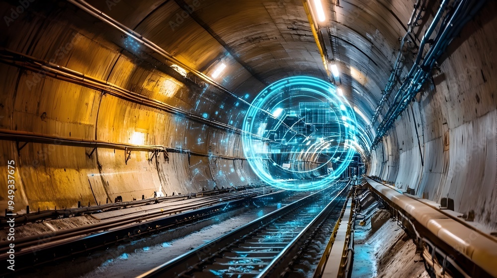 Poster advanced iot technology monitoring and optimizing the ventilation system within a tunnel constructio