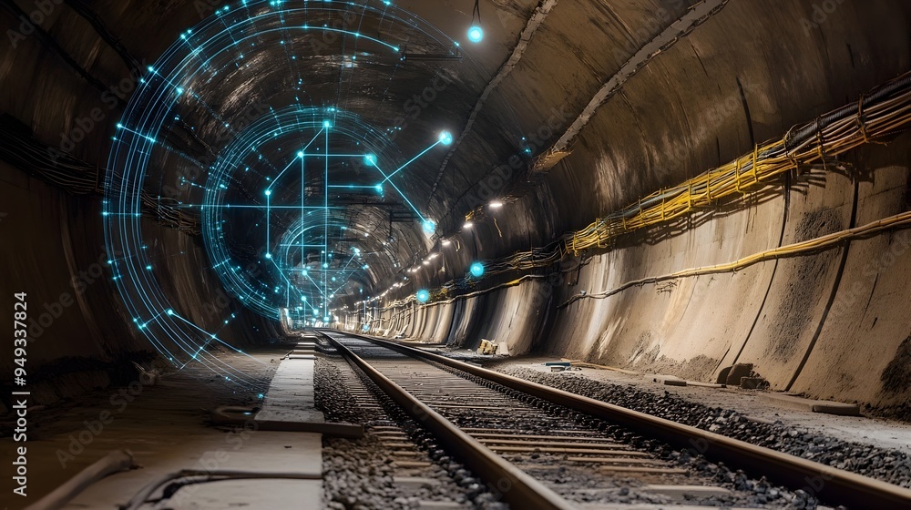 Poster intelligent lighting control system in a partially completed tunnel infrastructure automated optimiz