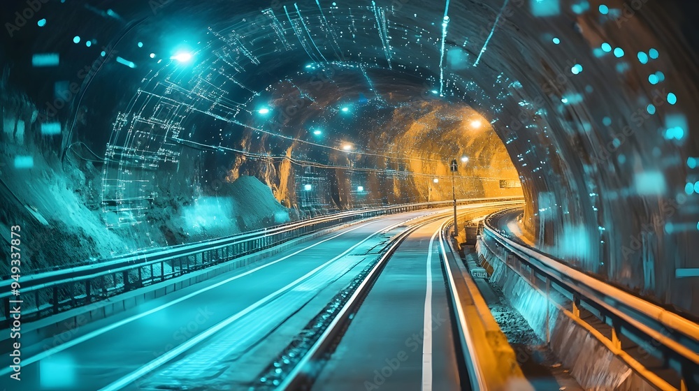 Poster iot enabled devices optimizing the use of materials and resources in tunnel construction projects fo