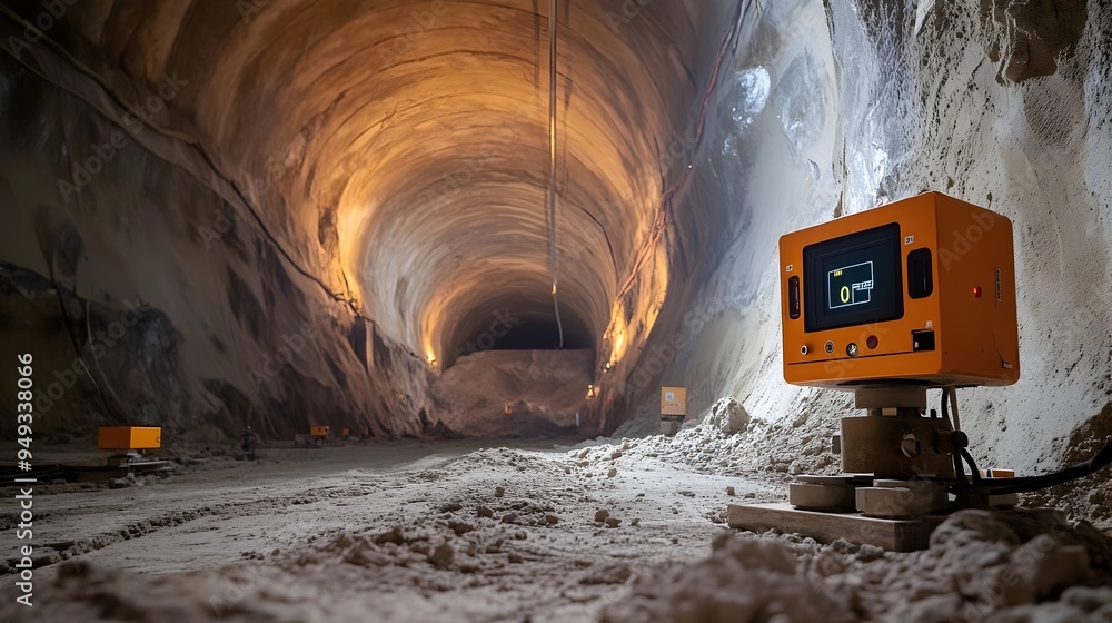 Poster automated excavation depth control system utilizing iot devices and sensors during tunnel constructi