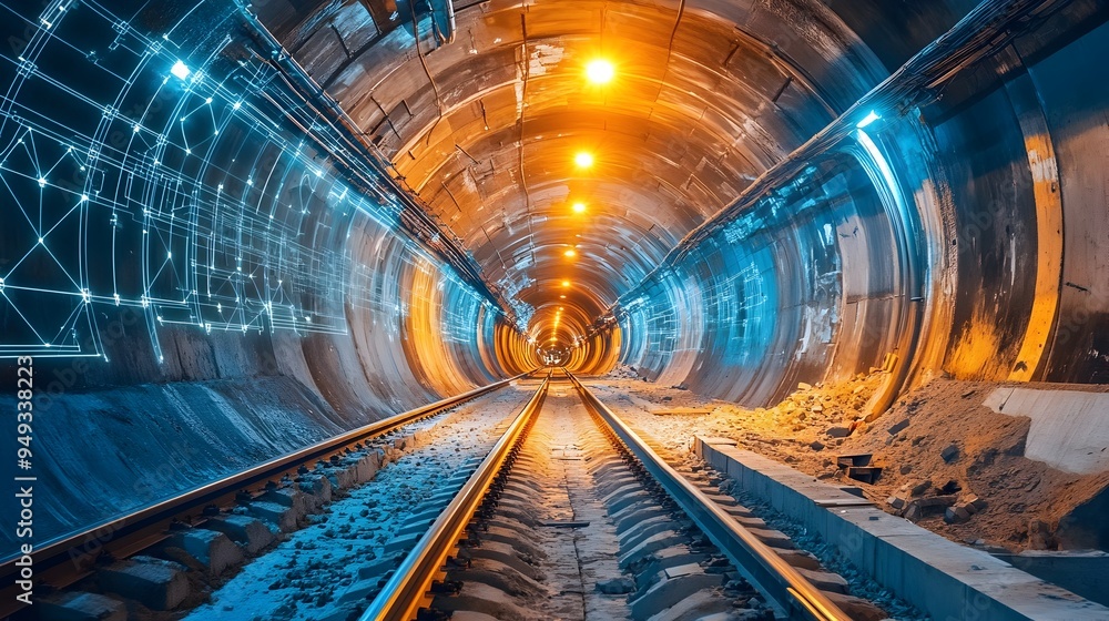 Poster innovative iot systems optimizing cooling and ventilation processes in a tunnel construction project