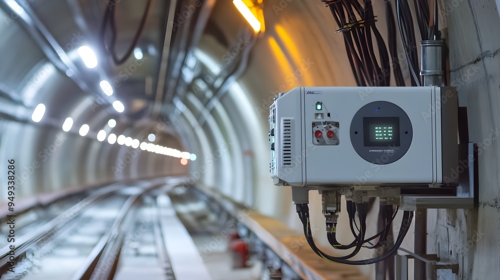 Poster cutting edge iot enabled equipment precisely guiding the installation and of electrical systems with