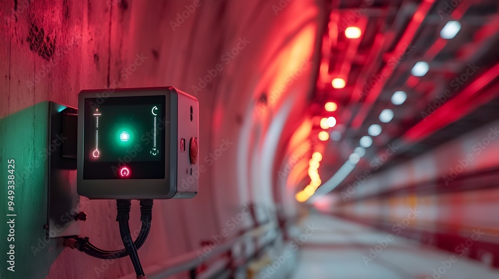 Poster advanced iot technology utilizing a network of sensors to continuously monitor and analyze air withi