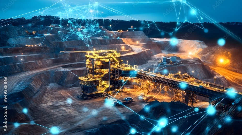 Aufkleber automated iot systems intelligently managing and monitoring the drilling process in a modern mining 