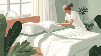 September 11 Bed Organization for National Make Your Bed Day Emphasizing a Fresh Morning Routine