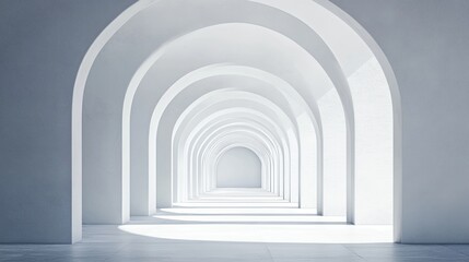 Fototapeta premium White Archway Perspective