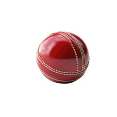 Leather Cricket Ball with Prominent Stitches, Ideal for Sports Concepts