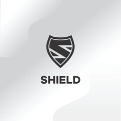 Letter S with Shield Modern Logo