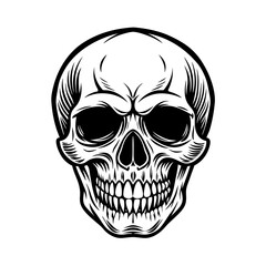 skull silhouette vector art