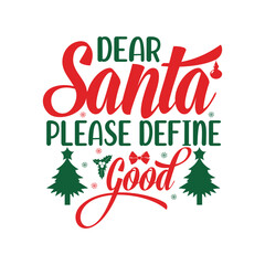 Merry christmas typography t shirt design