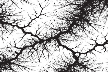 Grunge Black and White Monochrome Abstract Texture with Cracks and Scuffs