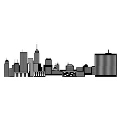 Naklejka premium USA - Indianapolis Skyline