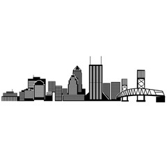 USA - Jacksonville Skyline