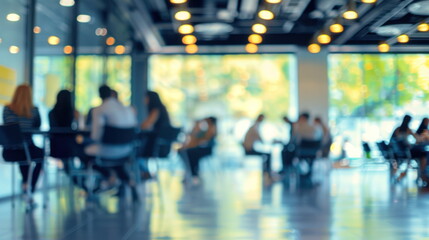 Fototapeta premium blur people in meeting room