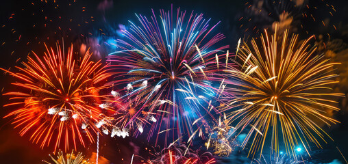 Fototapeta premium Feuerwerk,fireworks