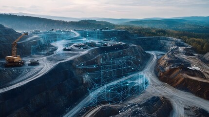 Advanced IoT sensors and analytics systems providing real time data and insights on the environmental impact of mining data driven decisions for sustainability and efficiency
