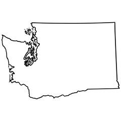 Washington Outline © VektorzDesign