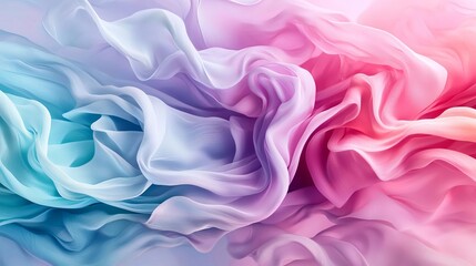 Obraz premium Gradient of pastel colors flowing seamlessly across an abstract textured background, Colorful background, Fluid pastel fusion