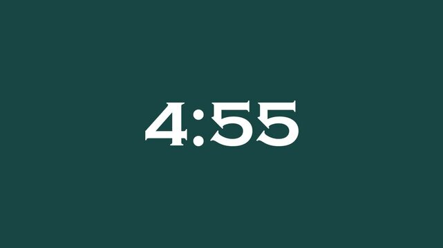 5Minute Digital Countdown Timer 
