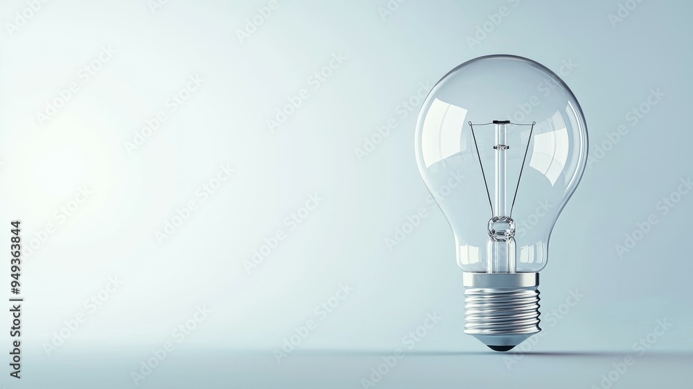 Aufkleber a light bulb is lit up and is the only thing in the image