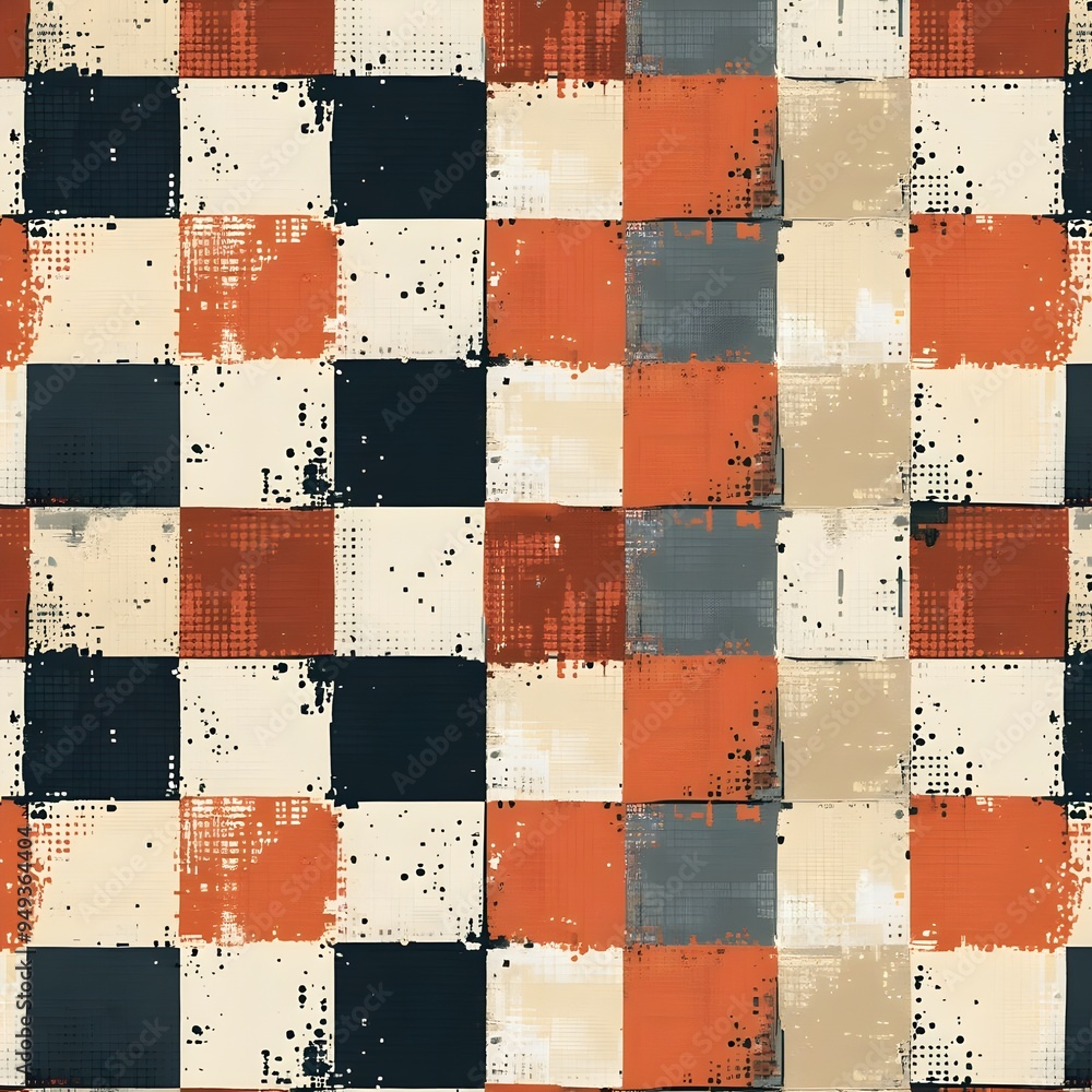 Poster pattern with squares. generative ai
