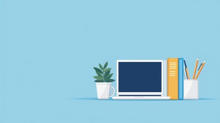 Website footer design, contact information and links, flat design illustration