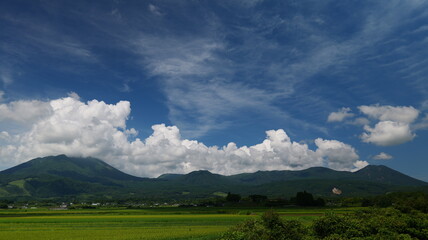 宮崎県小林市から見た霧島山
