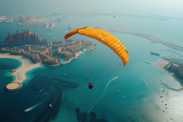 Paragliding Over Palm Jumeirah, Dubai