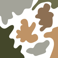 Earthy Tones Abstract Shapes Background