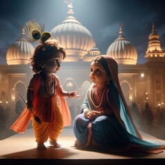 Shree Krishna for Janmashtami, Makhan Chor, Bal Krishna, Cute, Radha Krishna