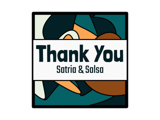 Wedding Thank You Card Design Template