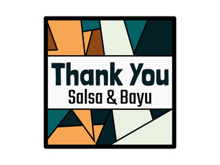 Wedding Thank You Card Design Template