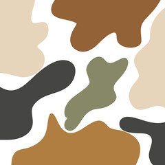Earthy Tones Abstract Shapes Background