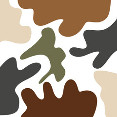 Earthy Tones Abstract Shapes Background