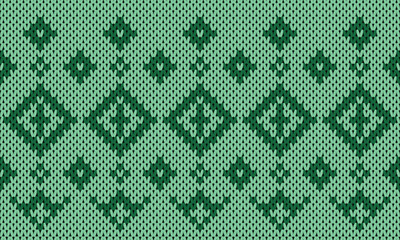 Winter Holiday Seamless Knitted Pattern.
