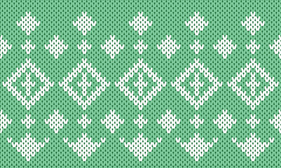 Winter Holiday Seamless Knitted Pattern.