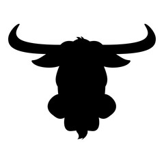 Bull Silhouette Face