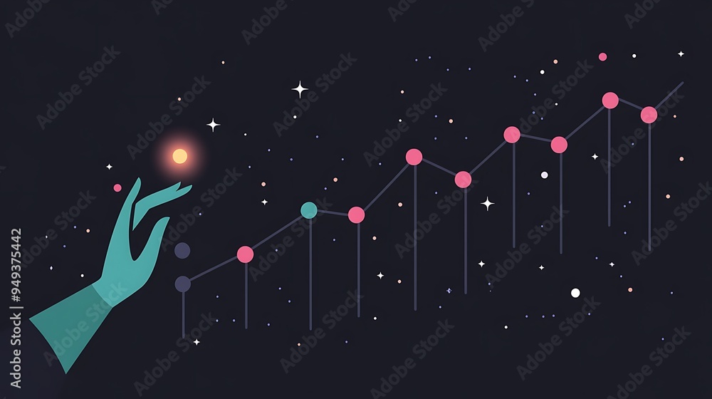 Poster analyzing trends in data visualization for modern business insights