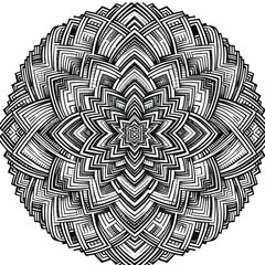 Fototapeta premium Mandala Coloring Page Vector