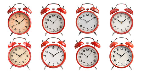Red Alarm Clocks: A Collection of Time
