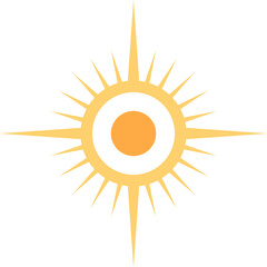 Simple Sun Vector Illustration