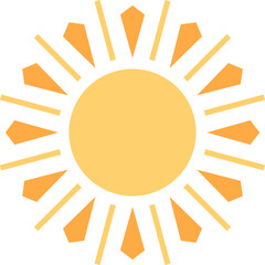 Simple Sun Vector Illustration