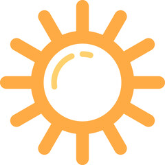 Simple Sun Vector Illustration