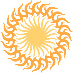 Simple Sun Vector Illustration