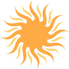 Simple Sun Vector Illustration