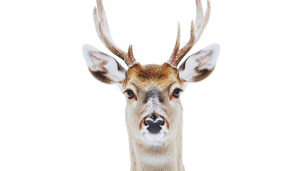 Deer animal isolated on white background 