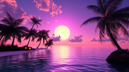 Tropical Sunset Paradise