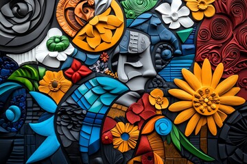 National Hispanic Heritage Month with a focus on Hispanic entrepreneurship, depicted in an artwork where Hispanic business owners share their success stories and inspire others to pursue their