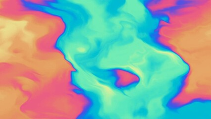 Abstract smoke cloud or dust orange and green effect fog background