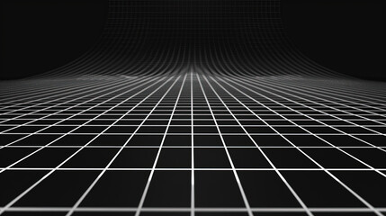 grid thin white line with dark background